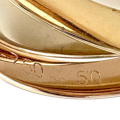 Cartier Trinity Ring YG Yellow Gold PG Pink WG White Three Color — view 6