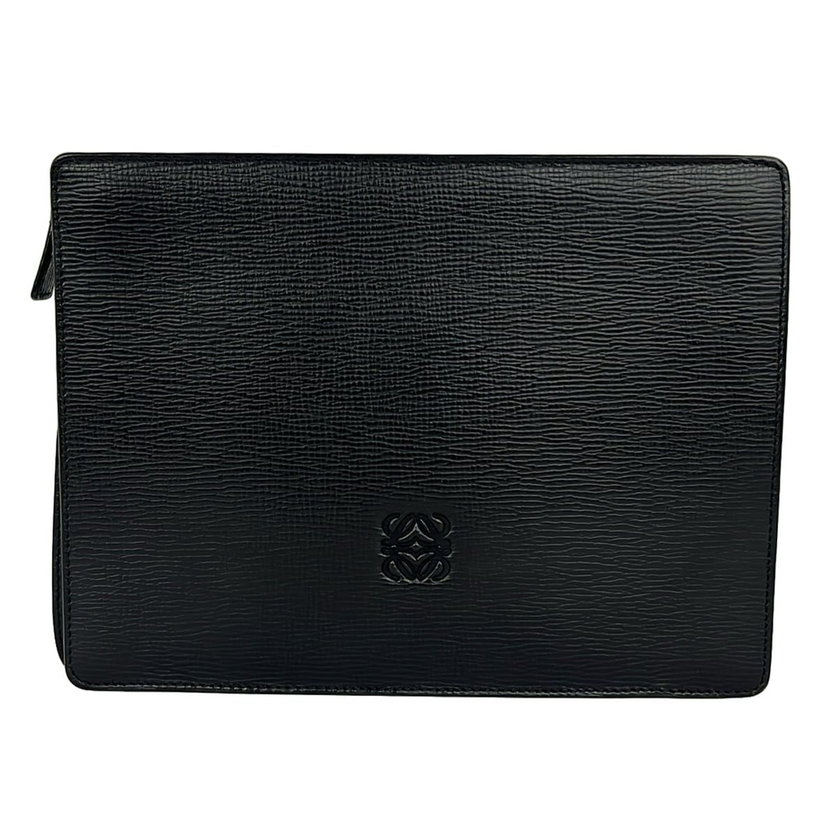 Loewe Second Bag Black Leather