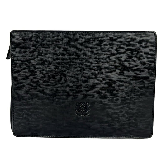 Loewe Second Bag Black Leather