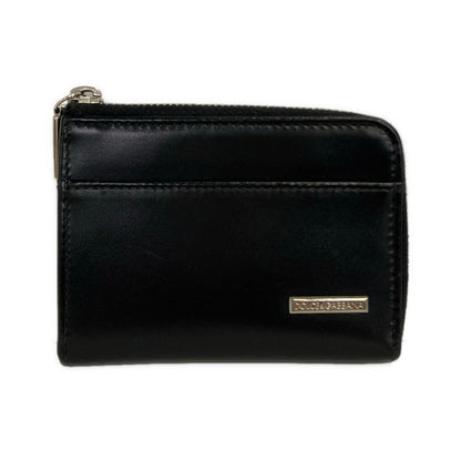 Dolce & Gabbana Coin Case Black L-shaped Zipper Leather