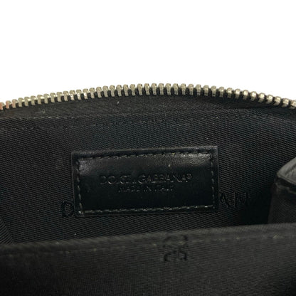 Dolce & Gabbana Coin Case Black L-shaped Zipper Leather — view 4
