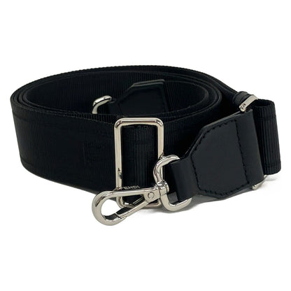 Fendi Shoulder Strap Black Logo Leather