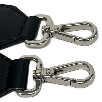 Fendi Shoulder Strap Black Logo Leather — view 4