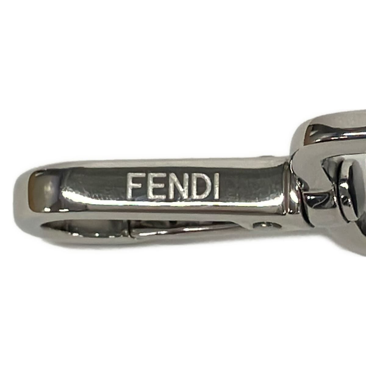 Fendi Shoulder Strap Black Logo Leather — view 3