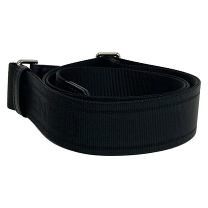 Fendi Shoulder Strap Black Logo Leather — view 2