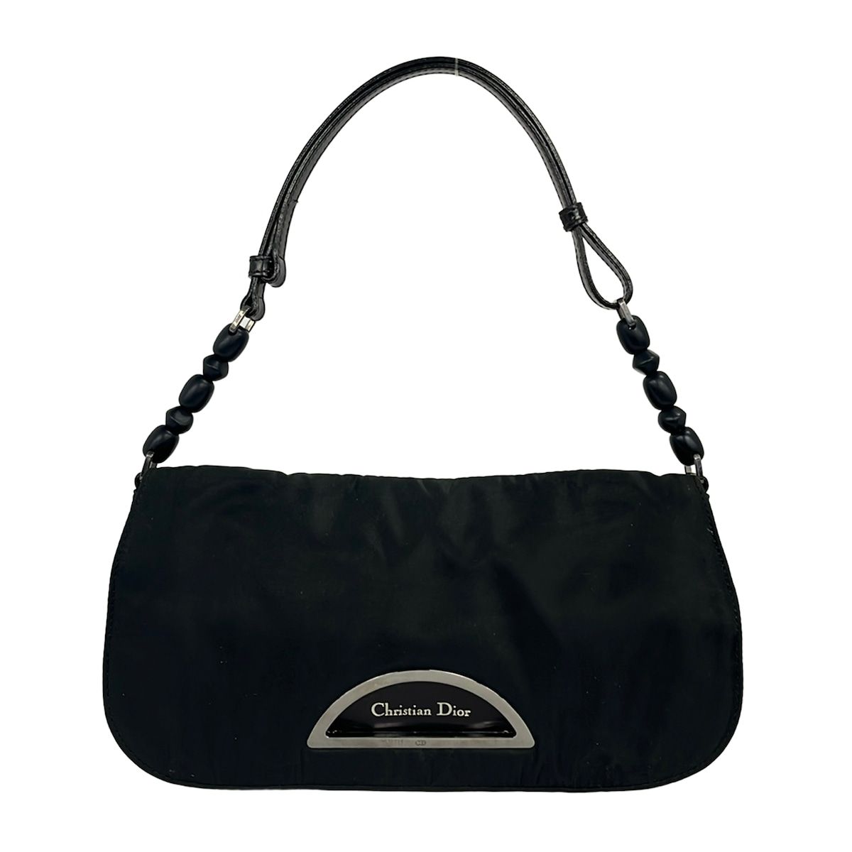 Dior Shoulder Bag Maris Pearl Black Leather