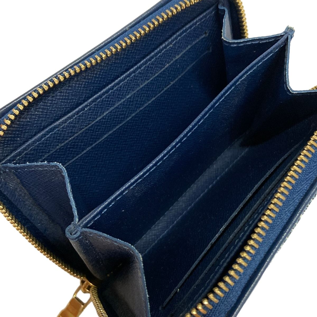 Louis Vuitton Coin Case Monogram Jacquard Denim Zippy Purse Marine — view 3