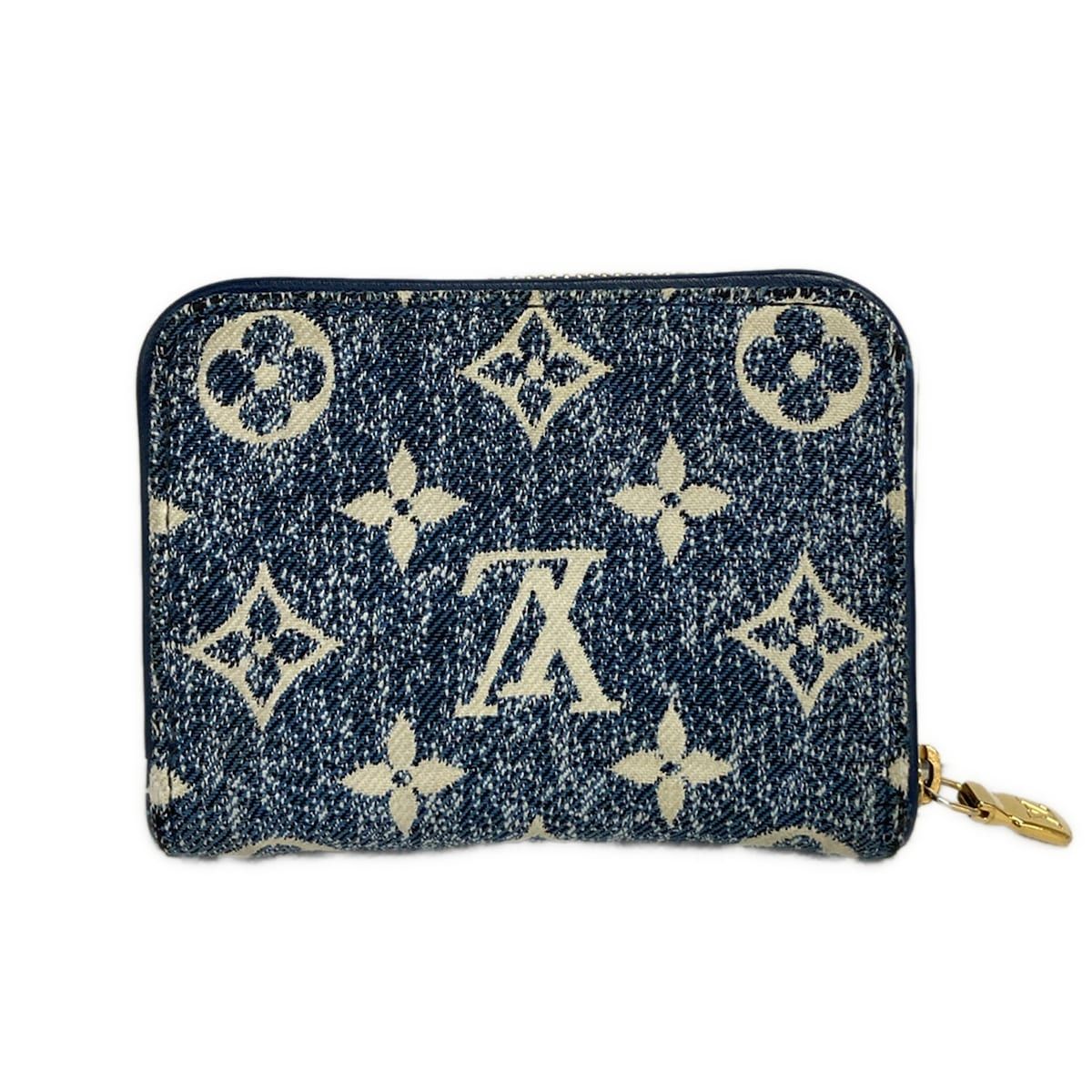 Louis Vuitton Coin Case Monogram Jacquard Denim Zippy Purse Marine — view 2