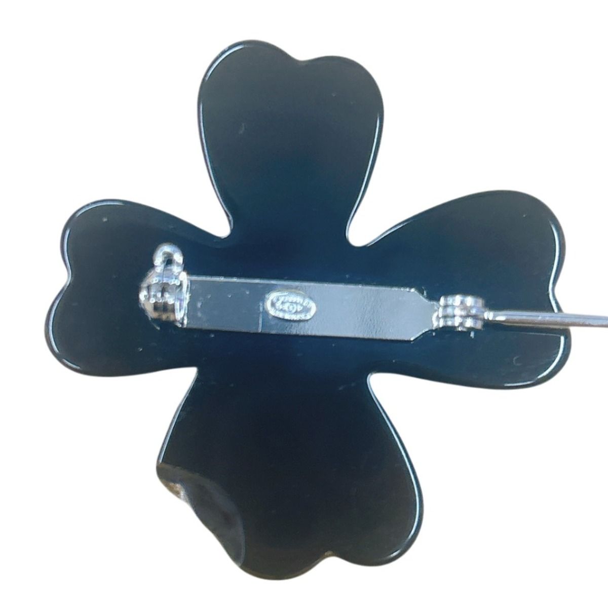 Chanel Clover Brooch with Bean Black Multicolor — view 5