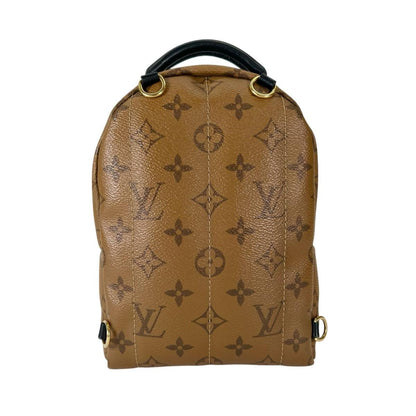 Louis Vuitton Monogram Reverse Mini Palm Springs Backpack Brown — view 3