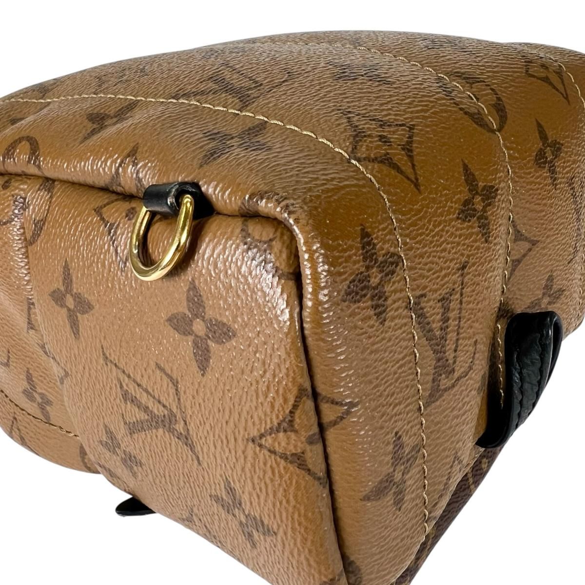 Louis Vuitton Monogram Reverse Mini Palm Springs Backpack Brown — view 8