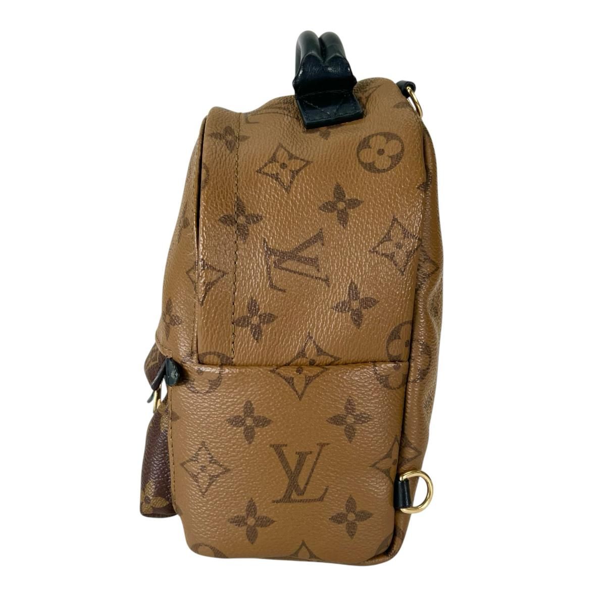 Louis Vuitton Monogram Reverse Mini Palm Springs Backpack Brown — view 4