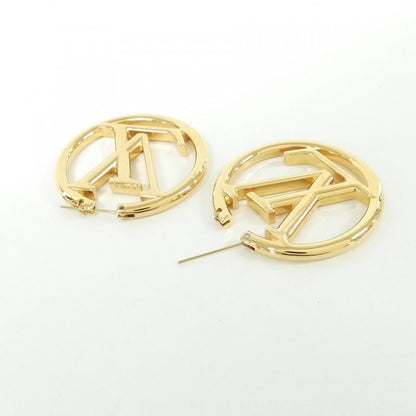 Louis Vuitton Earrings Hoop LV Logo Monogram — view 3