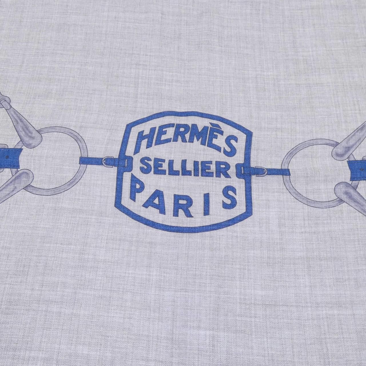 Hermes Tatersale Rectangle Stole Scarf — view 4