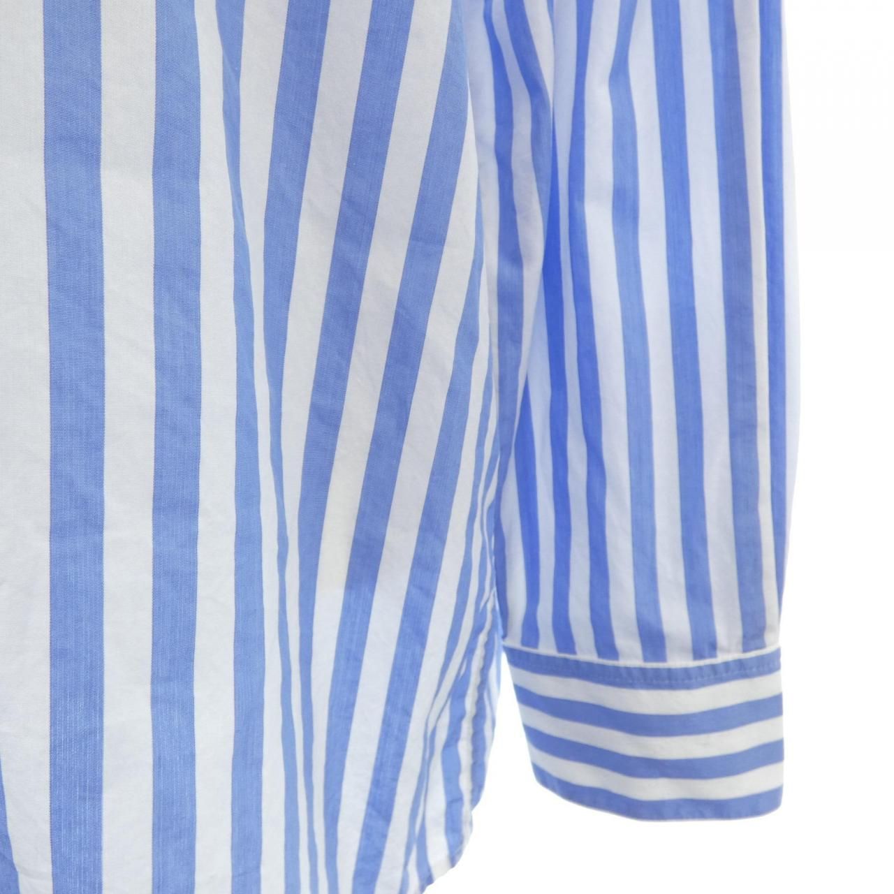 Celine Shirt White Blue Striped — view 6