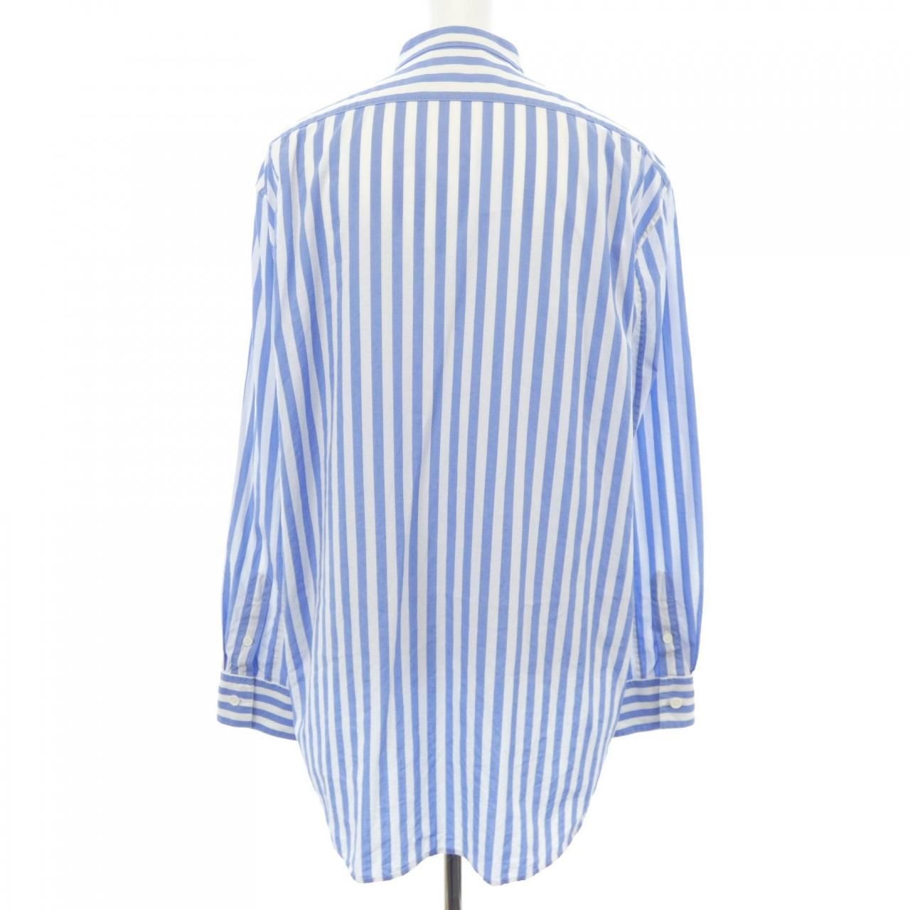 Celine Shirt White Blue Striped — view 2
