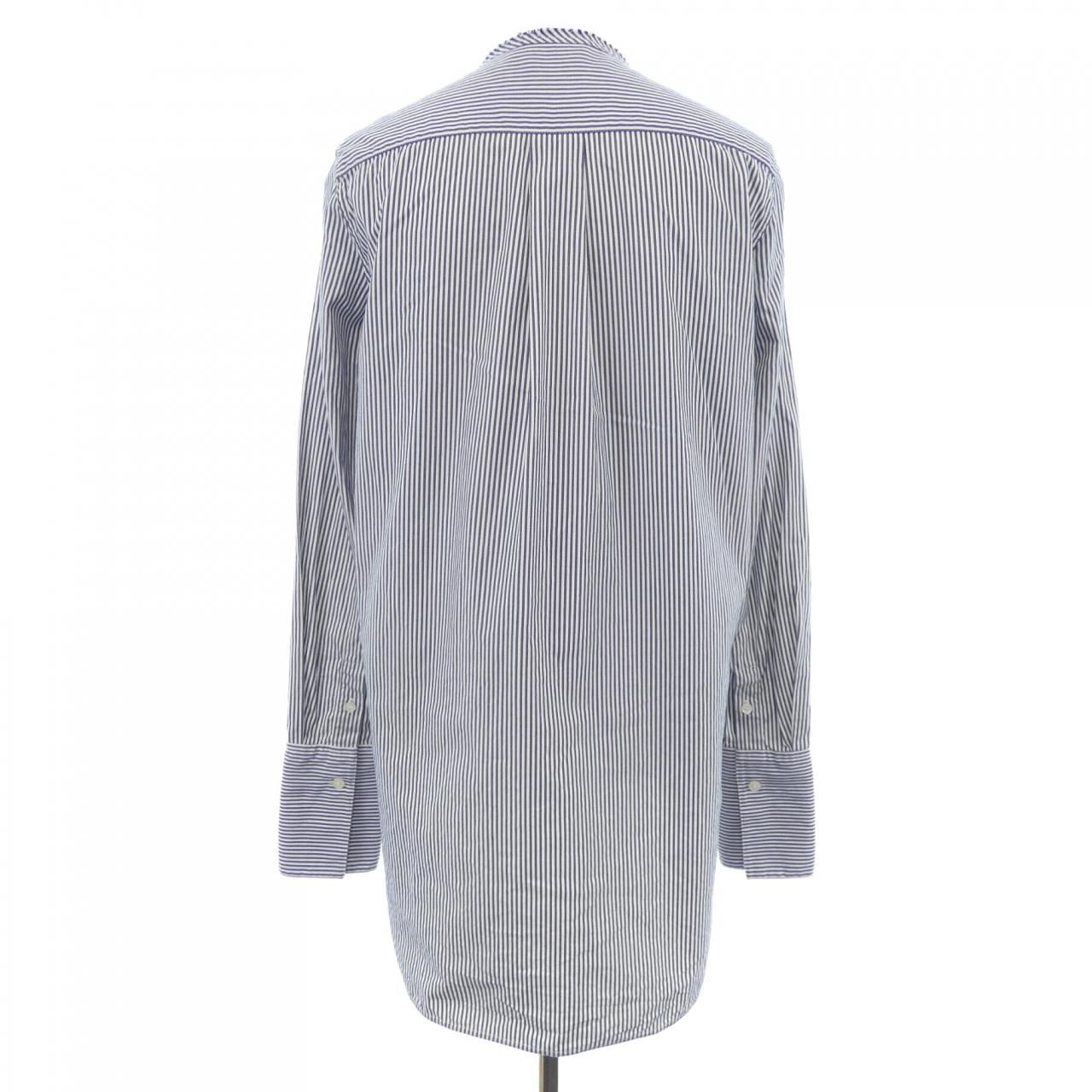 Celine Shirt White Blue Striped — view 2