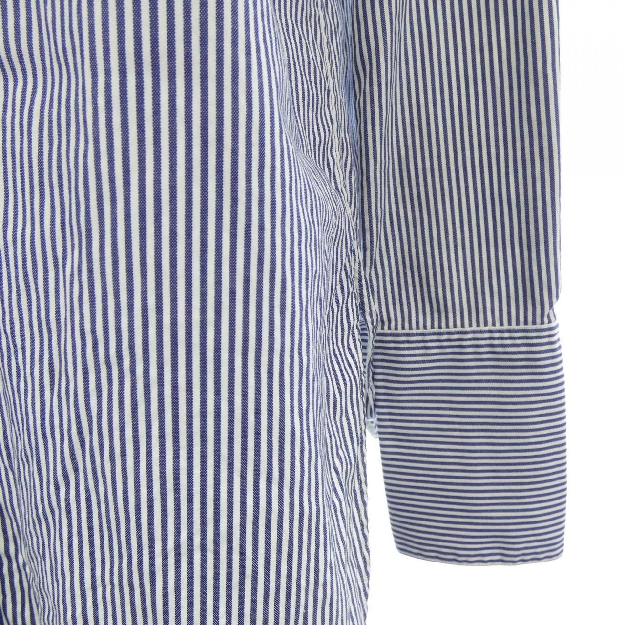 Celine Shirt White Blue Striped — view 6