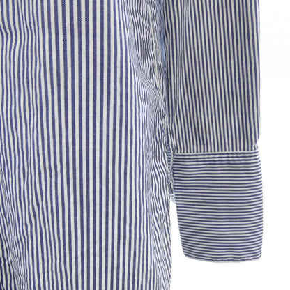 Celine Shirt White Blue Striped — view 6