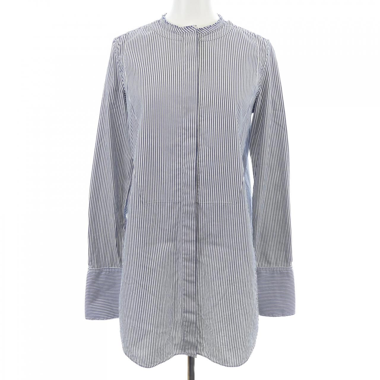 Celine Shirt White Blue Striped