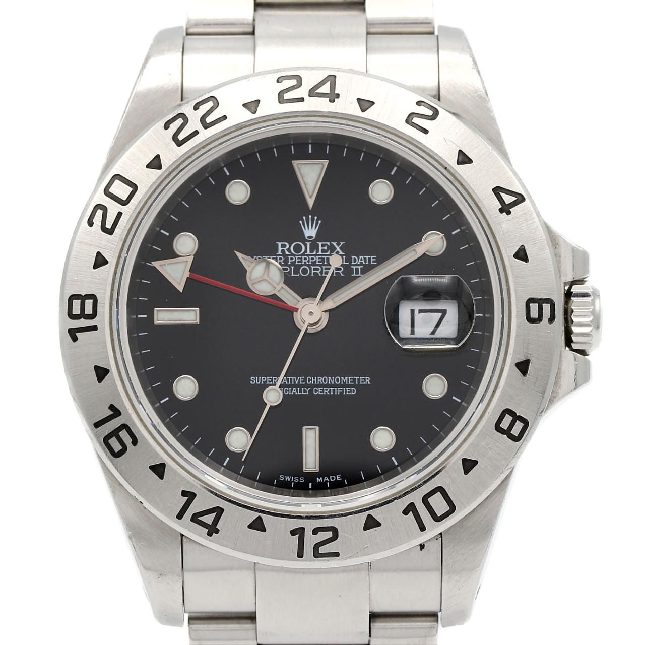 Rolex Explorer II SS Automatic Winding Number Watch