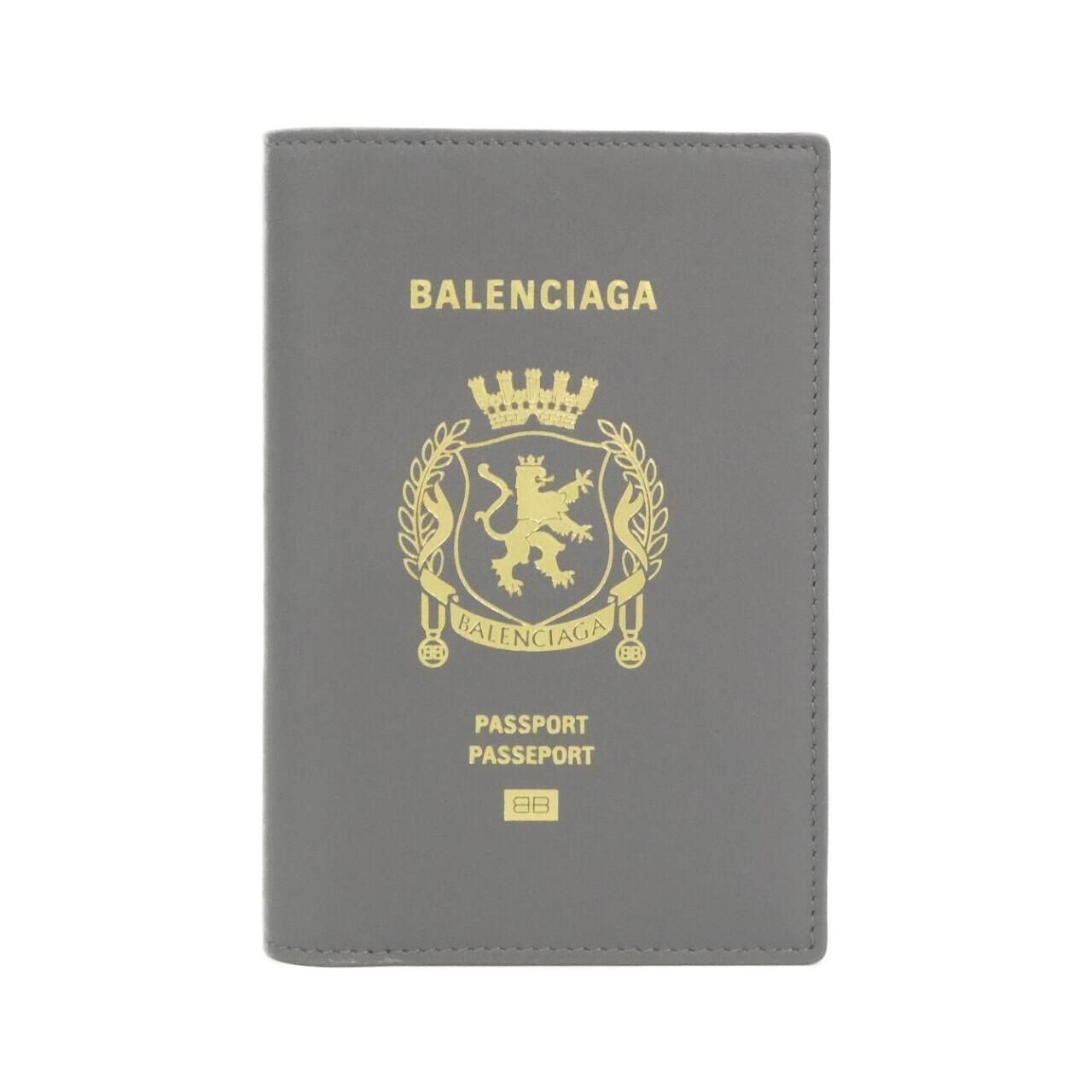 Balenciaga Passport Case Passport Holder Gray
