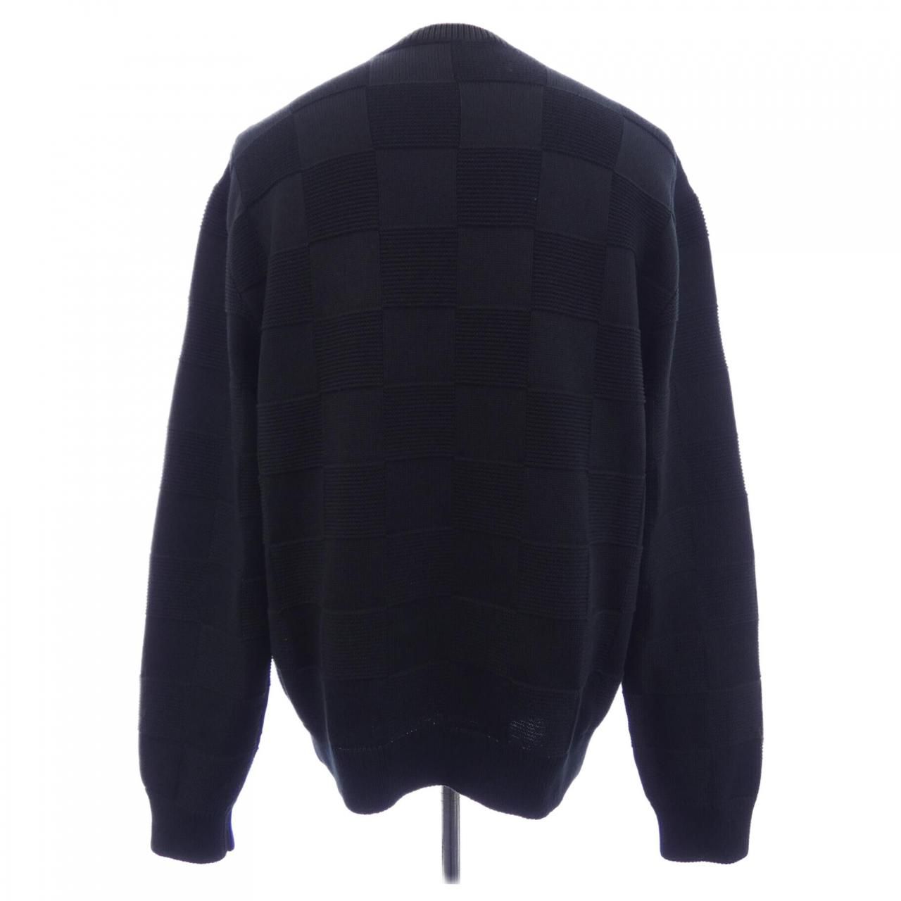 Louis Vuitton Damier Stitch Crew Neck Knit Sweater — view 2