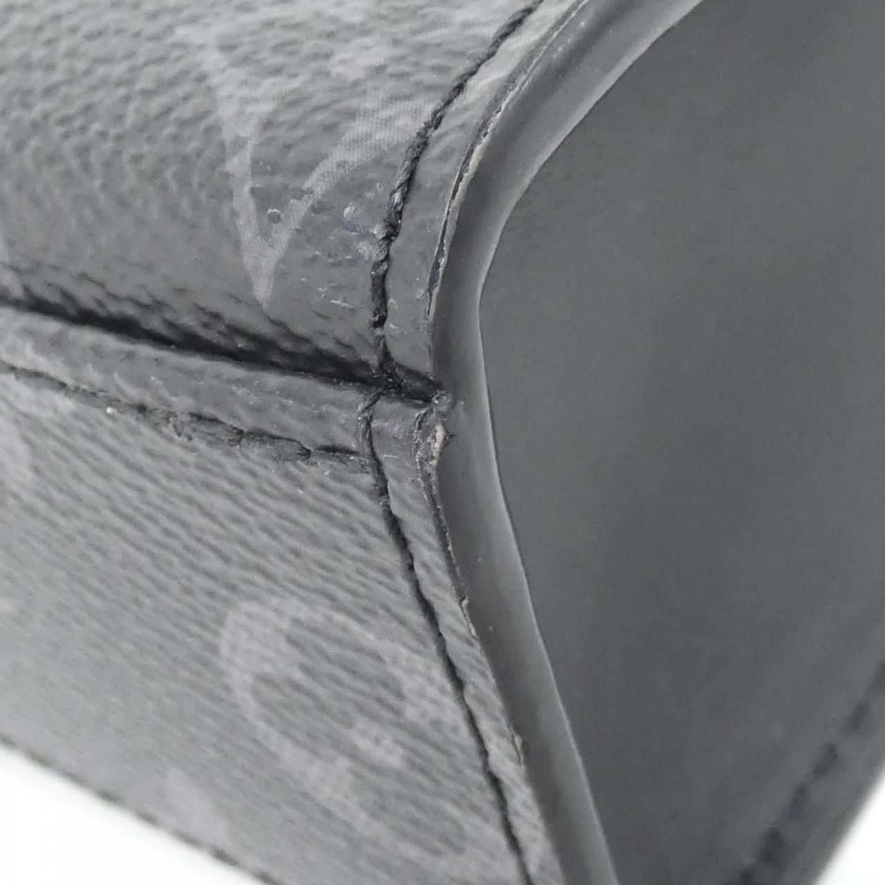 Louis Vuitton Monogram Eclipse Sac Plat Cross Bag — view 2