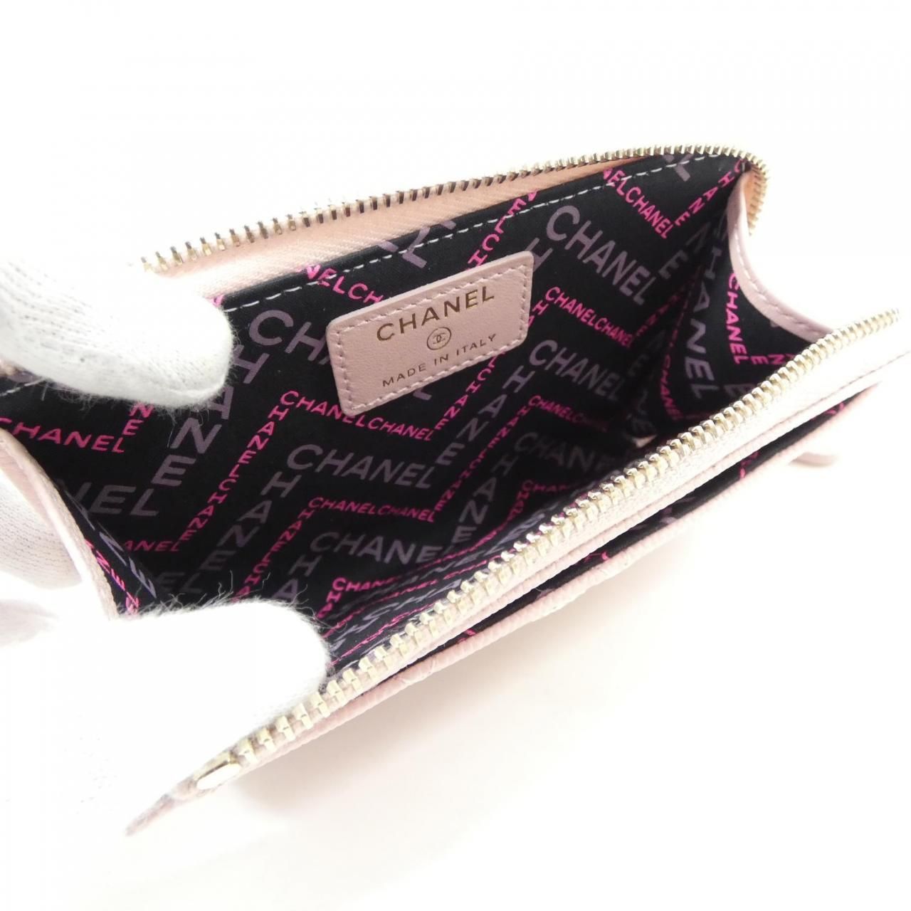 Chanel Card Case Card Holders Pink — view 5