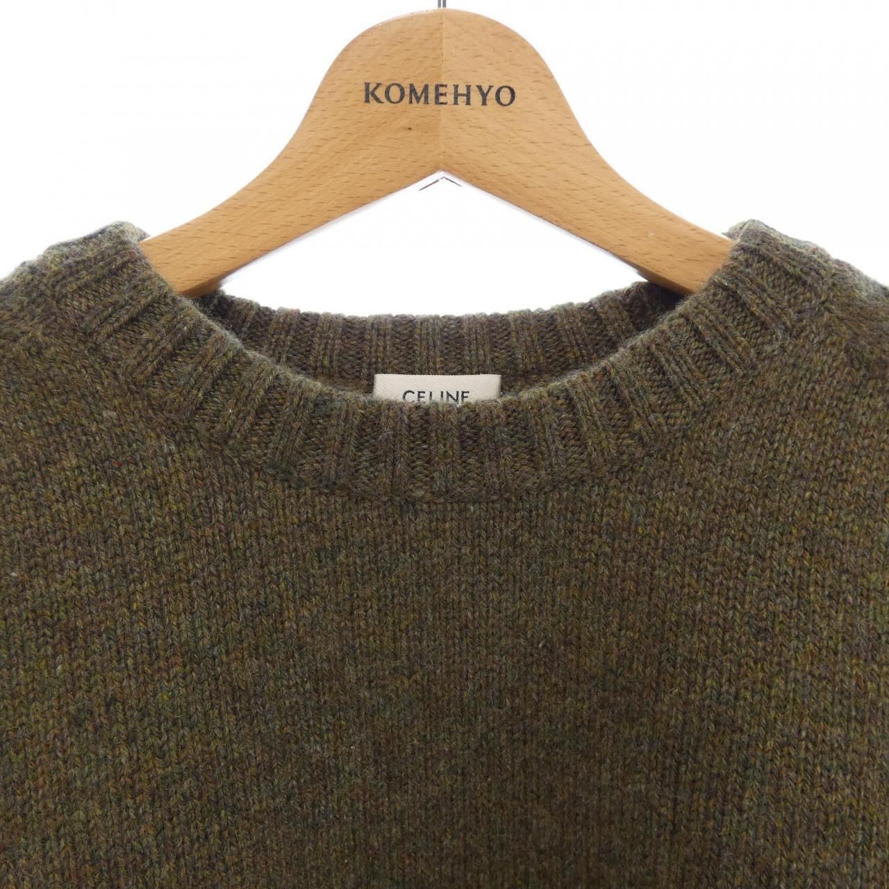 Celine Knit Sweater Khaki — view 5
