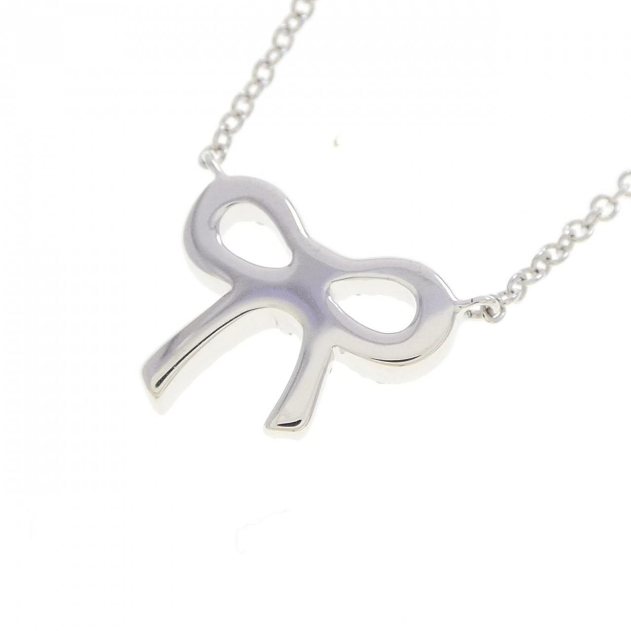 Tiffany & Co Metro Bow Mini Necklace — view 4
