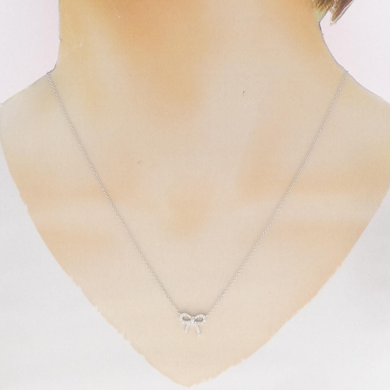 Tiffany & Co Metro Bow Mini Necklace — view 6
