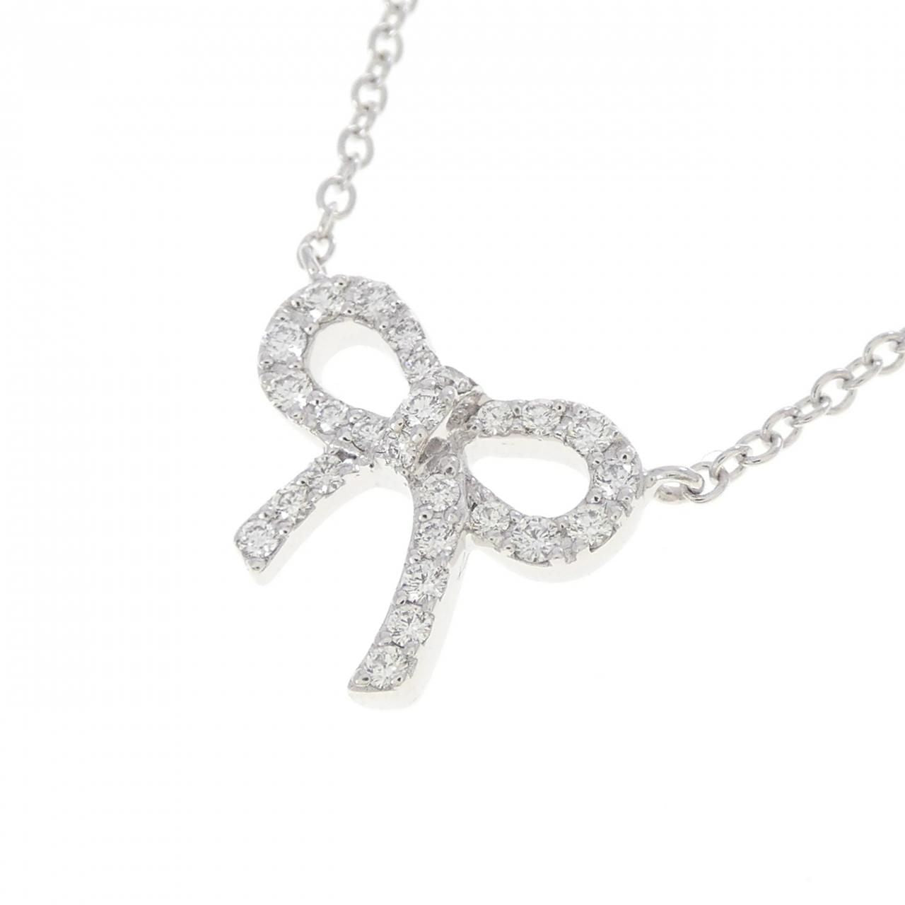 Tiffany & Co Metro Bow Mini Necklace — view 3