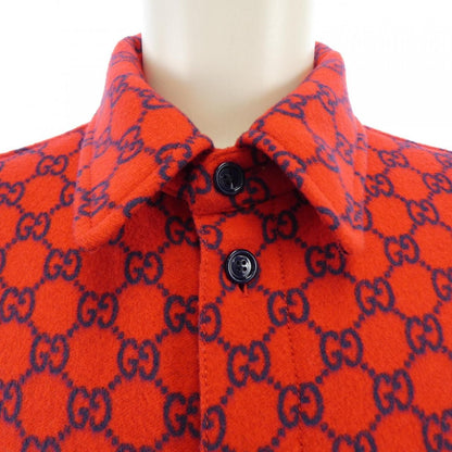 Gucci GG Wool Flannel Padded Overshirt Zapdw Jacket — view 5