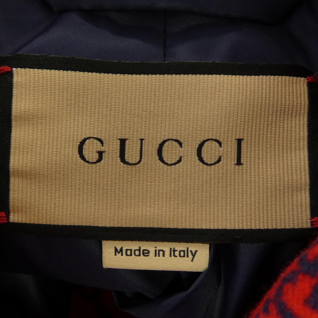 Gucci GG Wool Flannel Padded Overshirt Zapdw Jacket — view 4