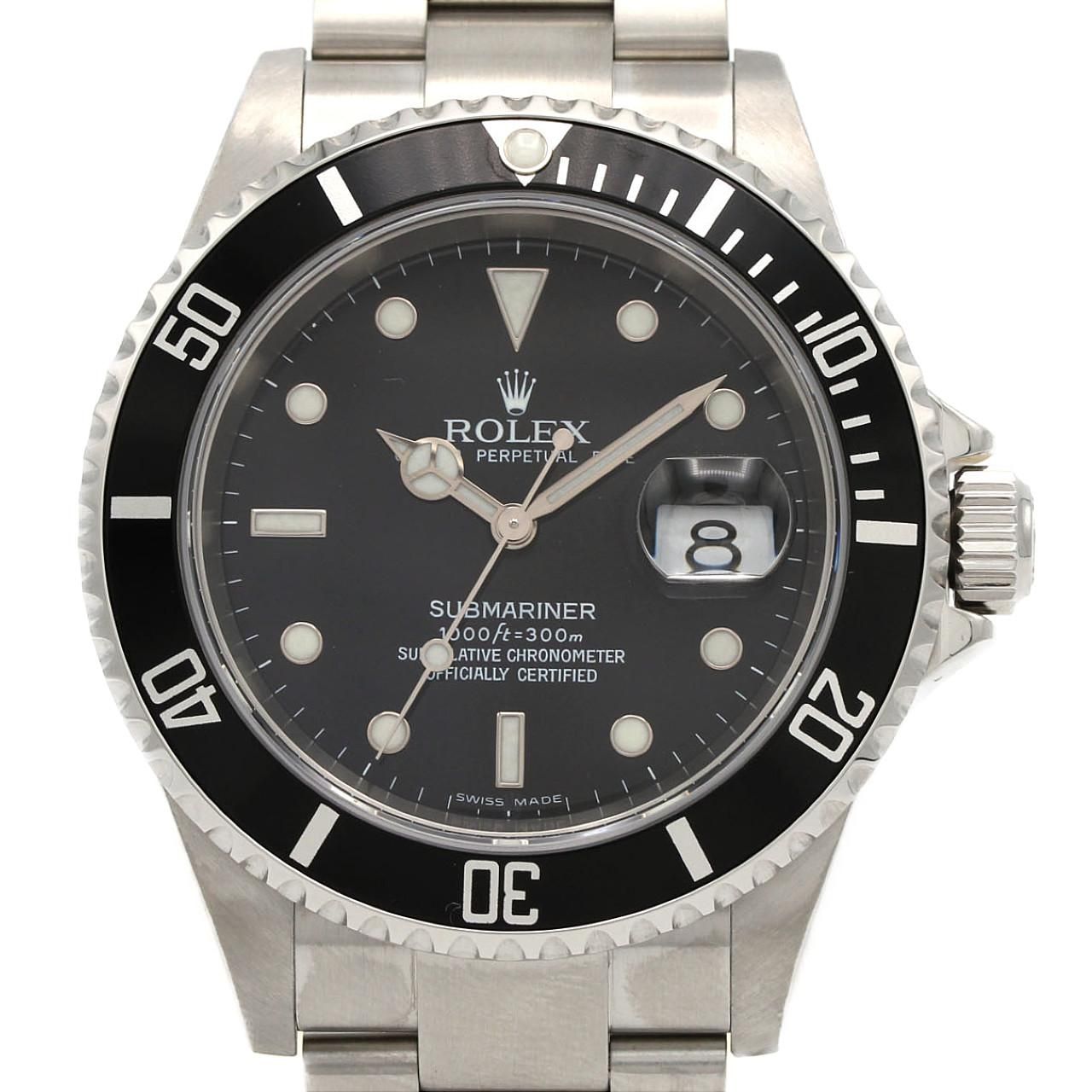 Rolex Submariner Date SS Automatic Winding Number Watch
