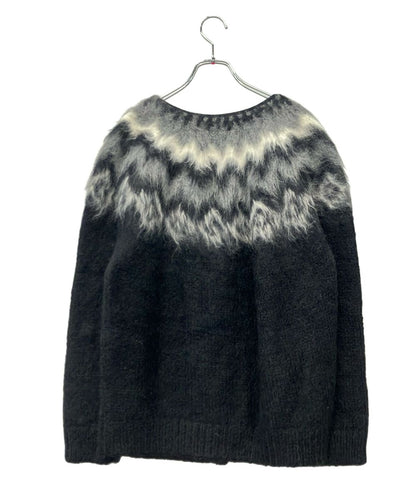 Celine Alpaca Wool Fair Isle Knit Cardigan — view 2