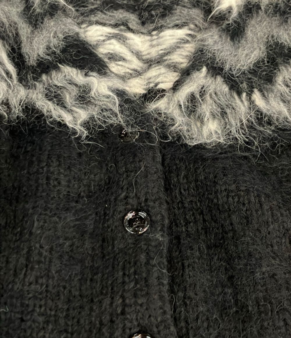 Celine Alpaca Wool Fair Isle Knit Cardigan — view 7
