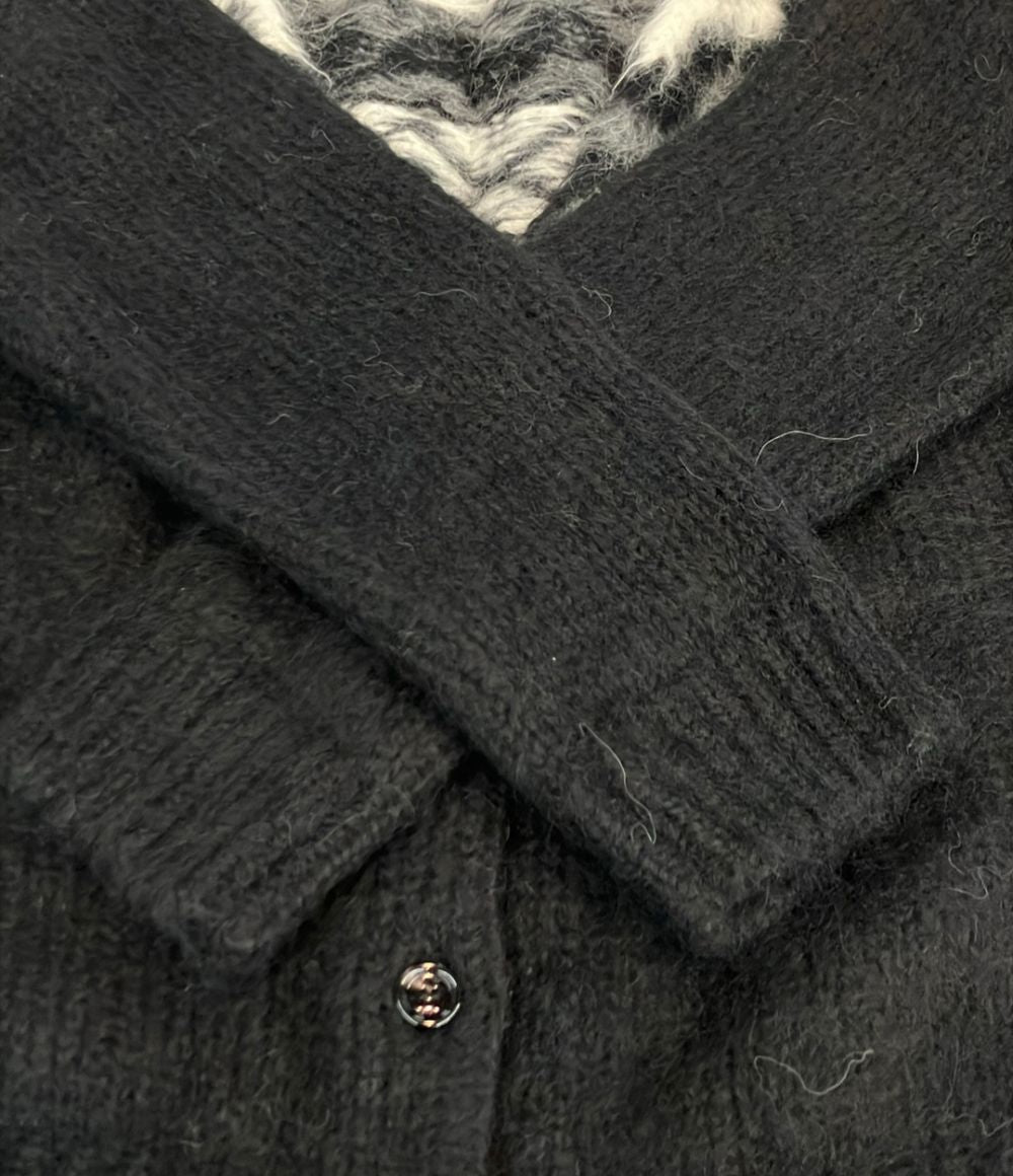 Celine Alpaca Wool Fair Isle Knit Cardigan — view 9