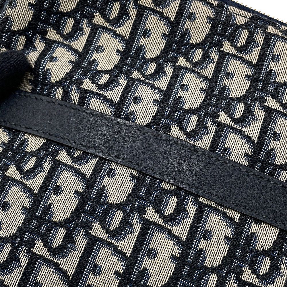 Dior Clutch Oblique Black Jacquard Travel Kit — view 6