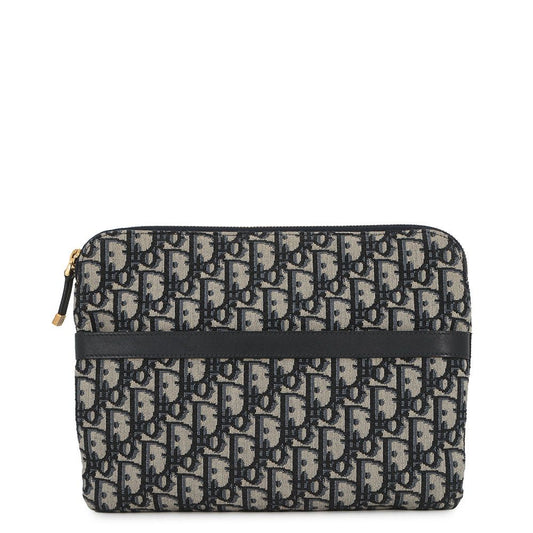 Dior Clutch Oblique Black Jacquard Travel Kit