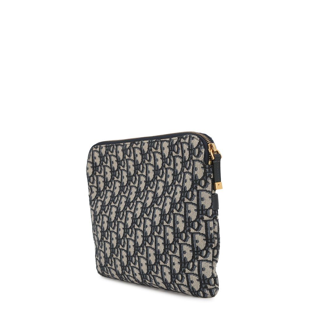 Dior Clutch Oblique Black Jacquard Travel Kit — view 2