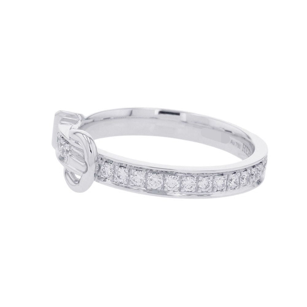 Hermes Ring Etriviere PM Diamond Total 18k White Gold — view 2