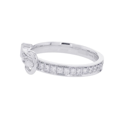 Hermes Ring Etriviere PM Diamond Total 18k White Gold — view 2