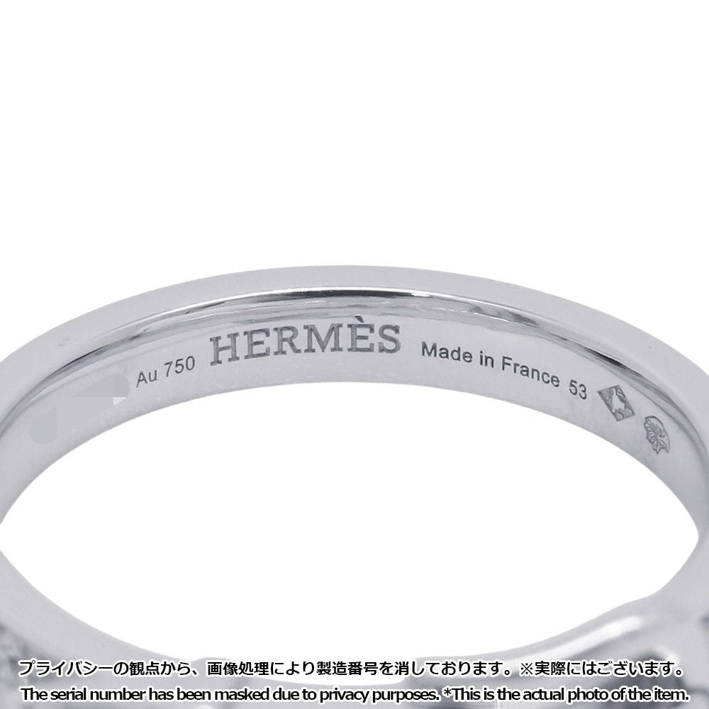 Hermes Ring Etriviere PM Diamond Total 18k White Gold — view 7