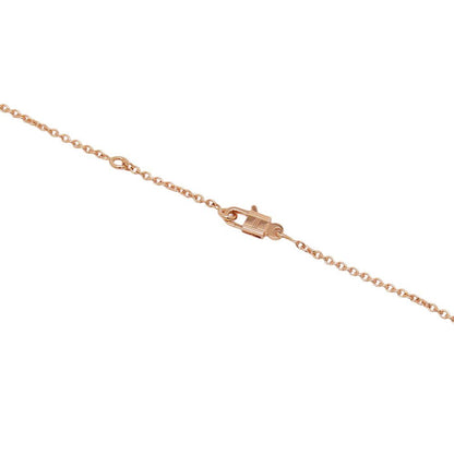 Hermes Necklace Amulet Kelly Diamond Total 18k Pink Gold Pendant — view 5
