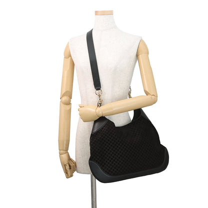 Gucci Shoulder Bag Micro GG Suede Leather B Small 2-Way Black — view 5