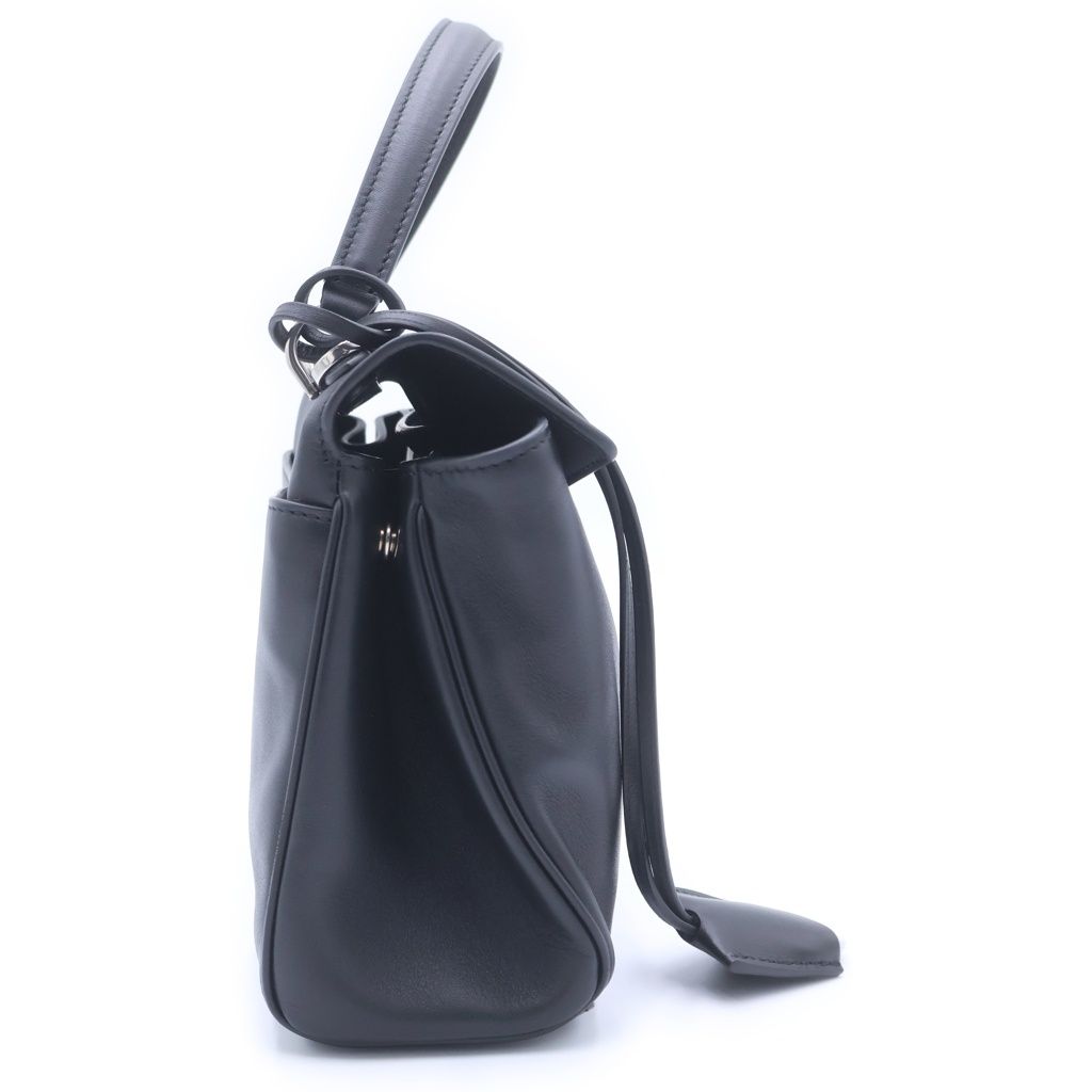 Balenciaga Rodeo Small Shoulder Bag 2-Way Black Leather Silver — view 3