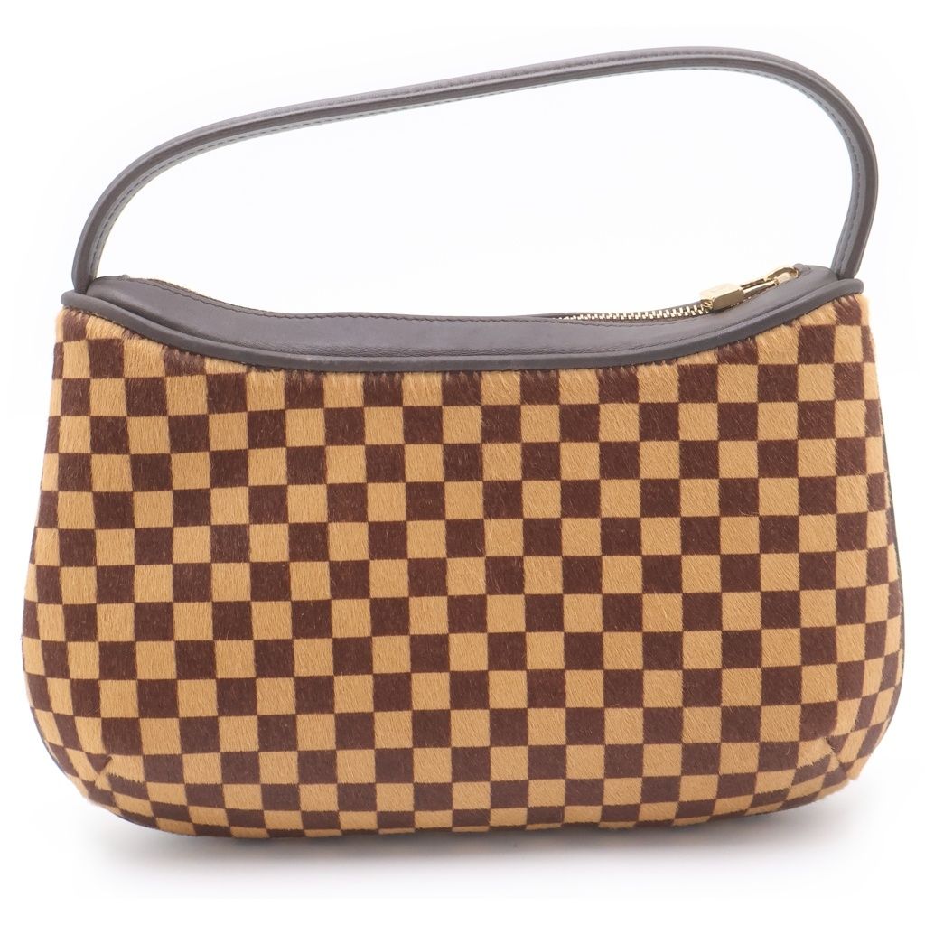 Louis Vuitton Tiger Damier Sauvage Handbag Calf Hair Brown — view 2