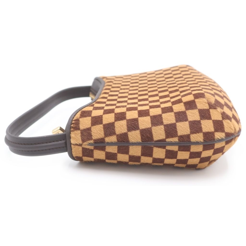 Louis Vuitton Tiger Damier Sauvage Handbag Calf Hair Brown — view 3